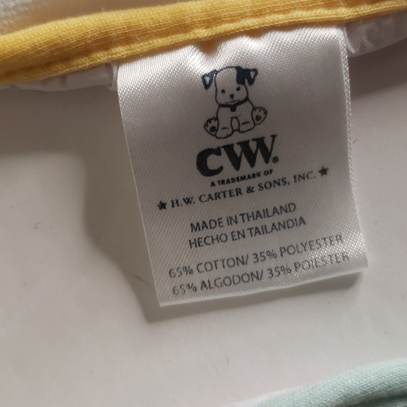 CWW HW Carter & Sons Vintage Zoo Animal Baby Bibs x5 - Picture 8 of 9